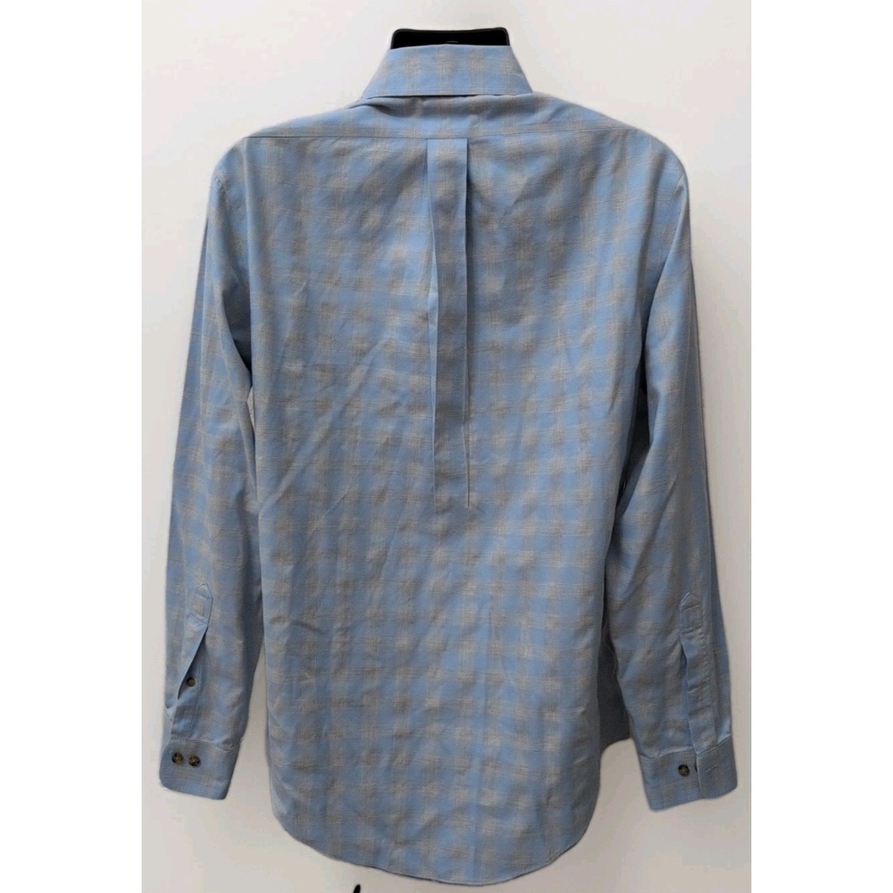 Brooks Brothers Shirt Mens Medium Non Iron Button Down Window Pane Original Polo - Picture 3 of 5